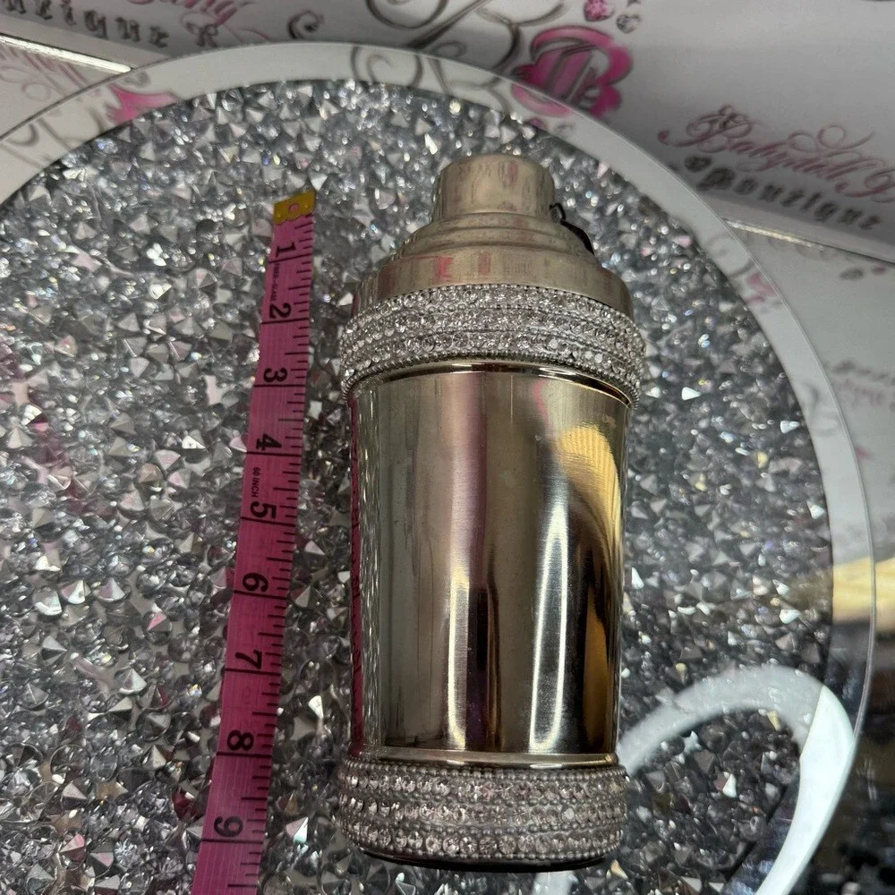 Barware Entertaining Collection Cocktail Shaker - Silver Crystal Accent